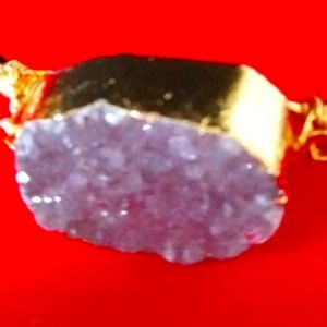Crystallized Raised Druzy Lavender Bangle NWOT